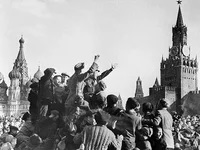 Парад войск Красной армии на Красной площади Москвы 24 июня 1945 года